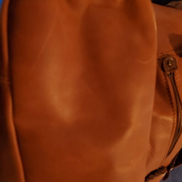 The Sak Leather Tote with Boho Fabric strap - Picture 10 of 12